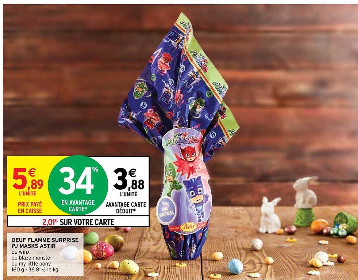 Oeuf Flamme Suprise Pj Masks Astir