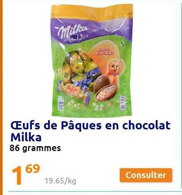 œufs De Pâques En Chocolat Milka