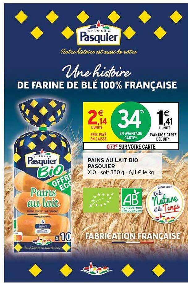 Pains Au Lait Bio Pasquier