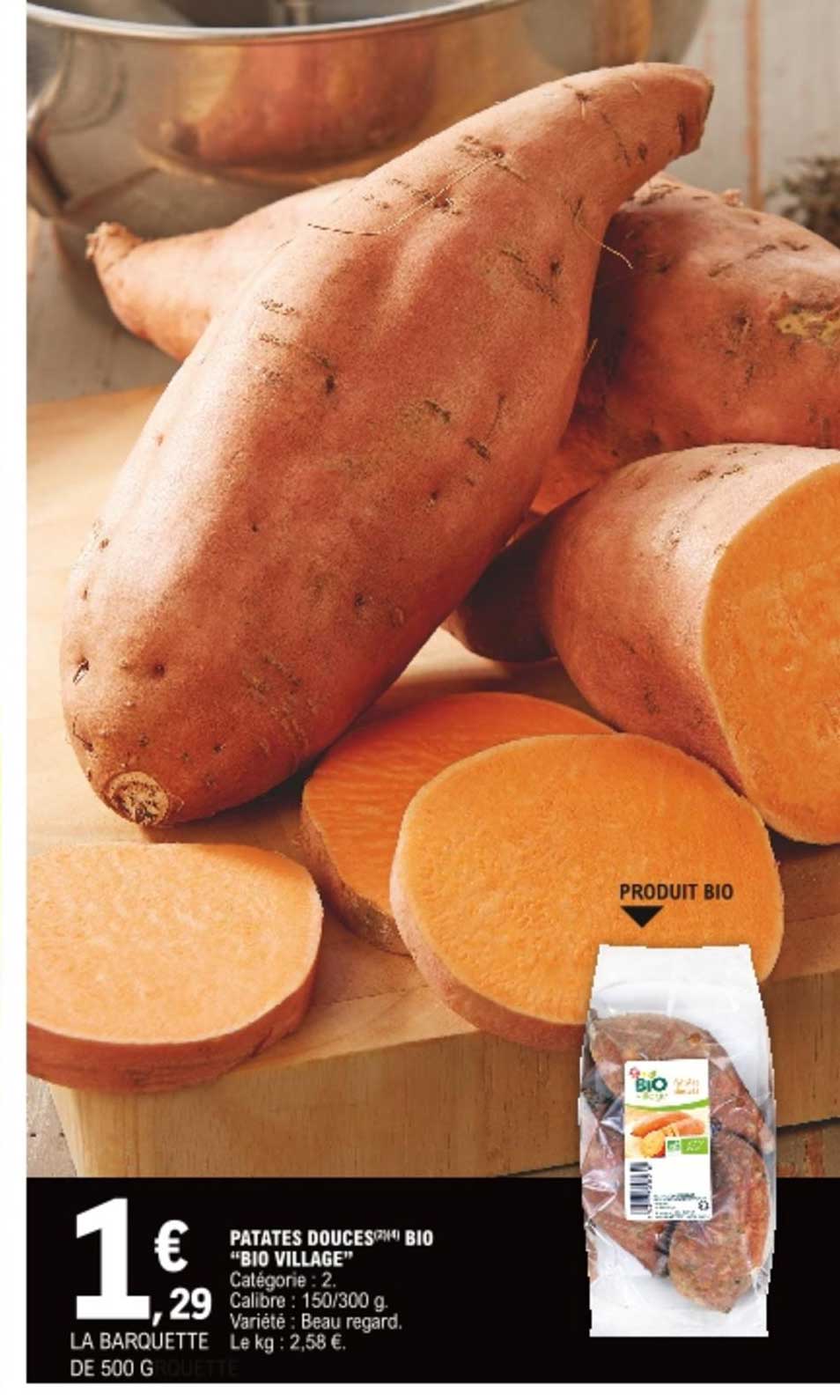 patates douces bio "bio village"