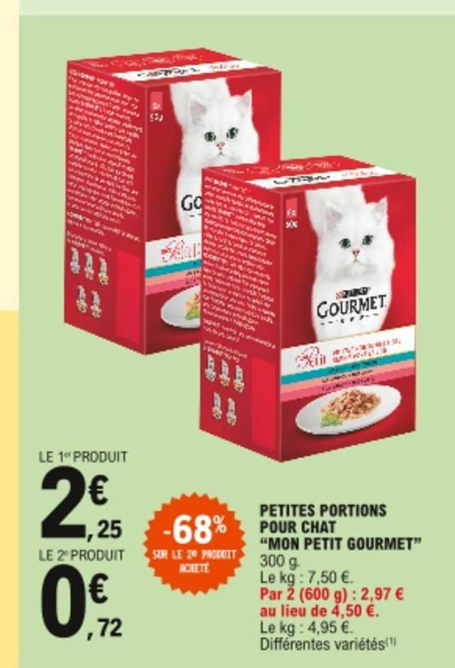 petites portions pour chat "mon petit gourmet"