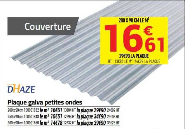 plaque galva petites ondes dhaze