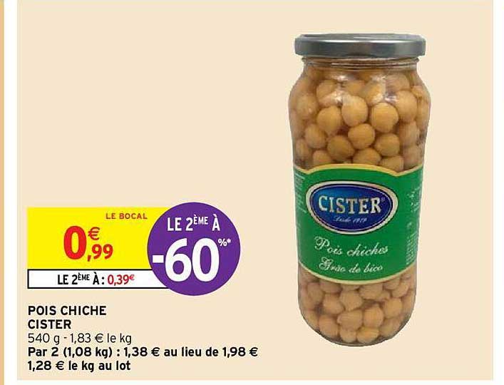 pois chiche cister