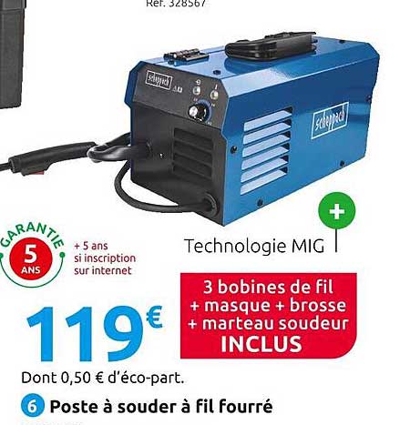 poste à souder à fil fourré