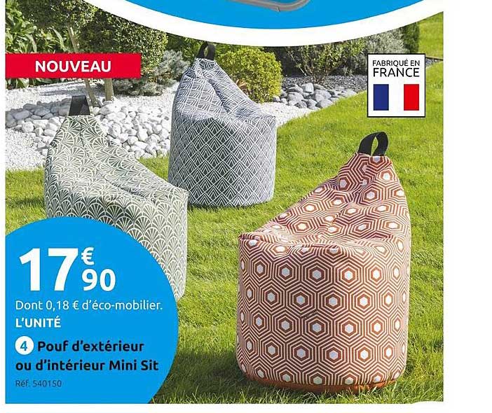 Pouf D'extérieur Ou D'intérieur Mini Sit