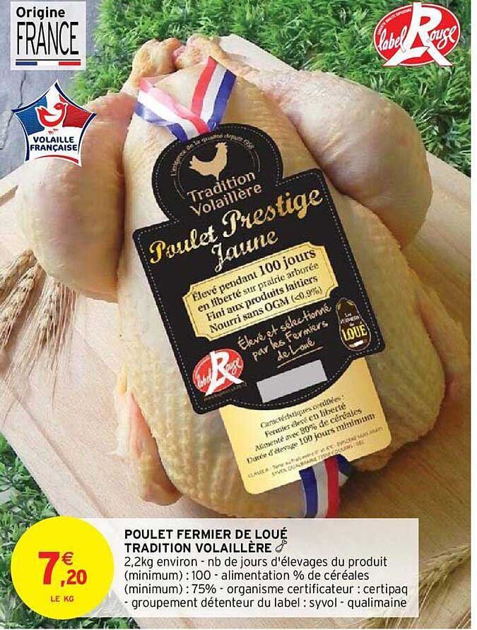 Poulet Fermier De Loué Tradition Volaillère