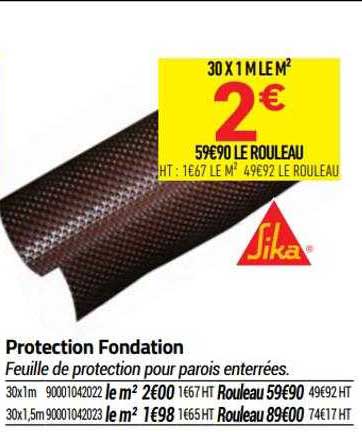 Protection Fondation Sika
