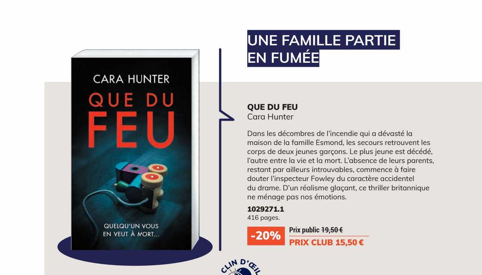 que du feu - cara hunter
