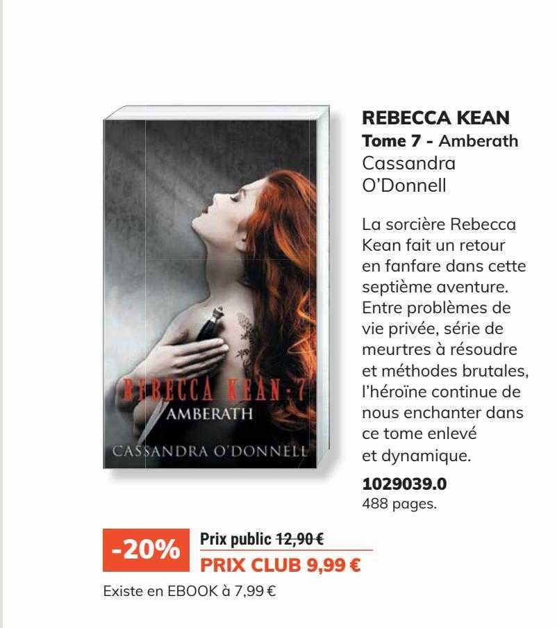 rebecca kean tome 7 - ambrerath - cassandra o'donnell