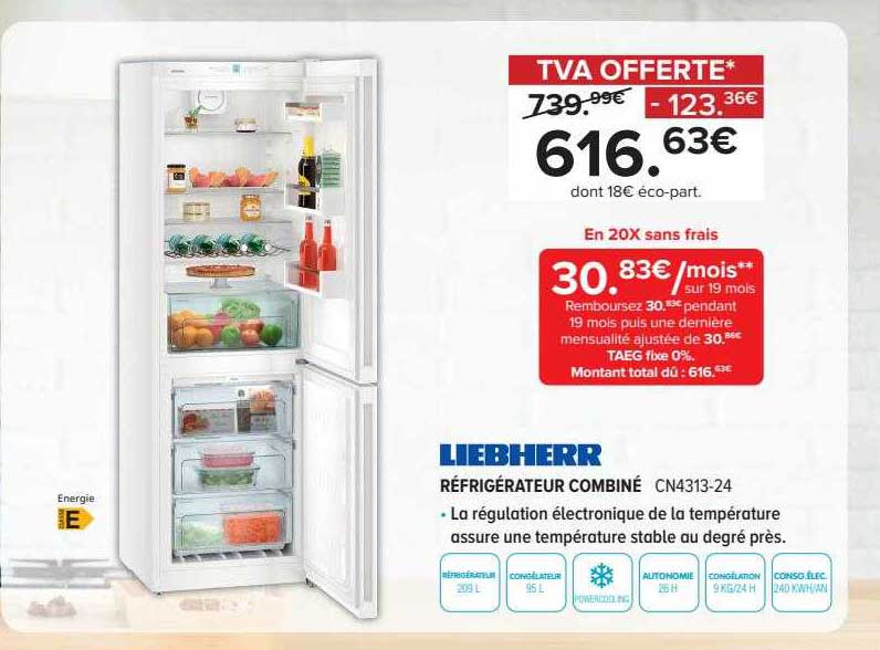 réfrigérateur combiné liebherre
