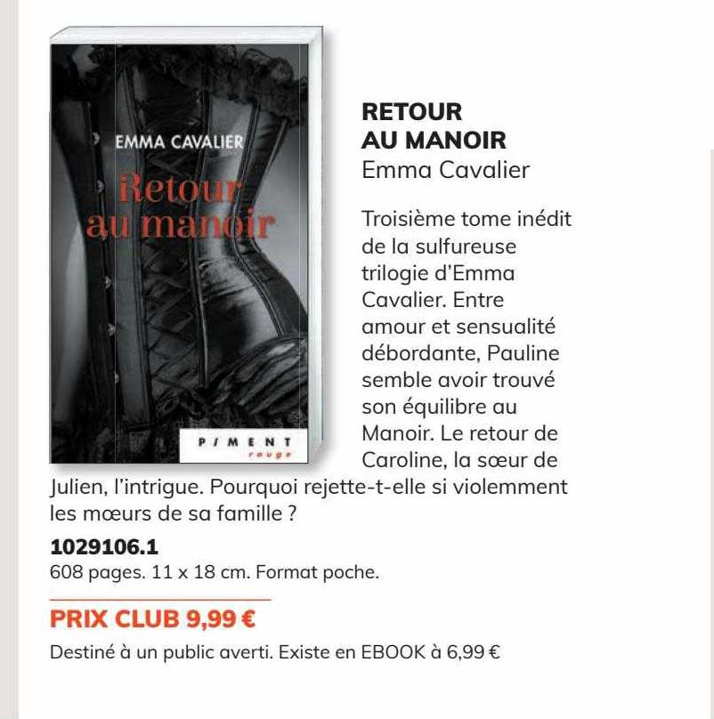 retour au manoir - emma cavalier