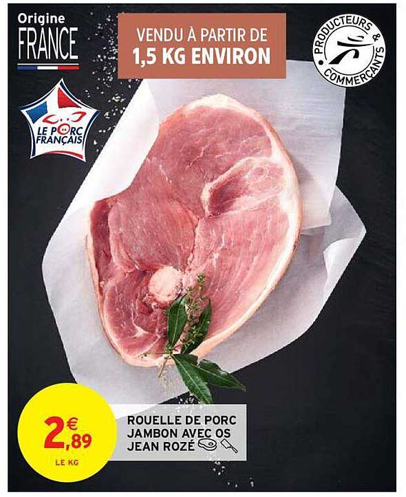 rouelle de porc jambon avec os jean rozé