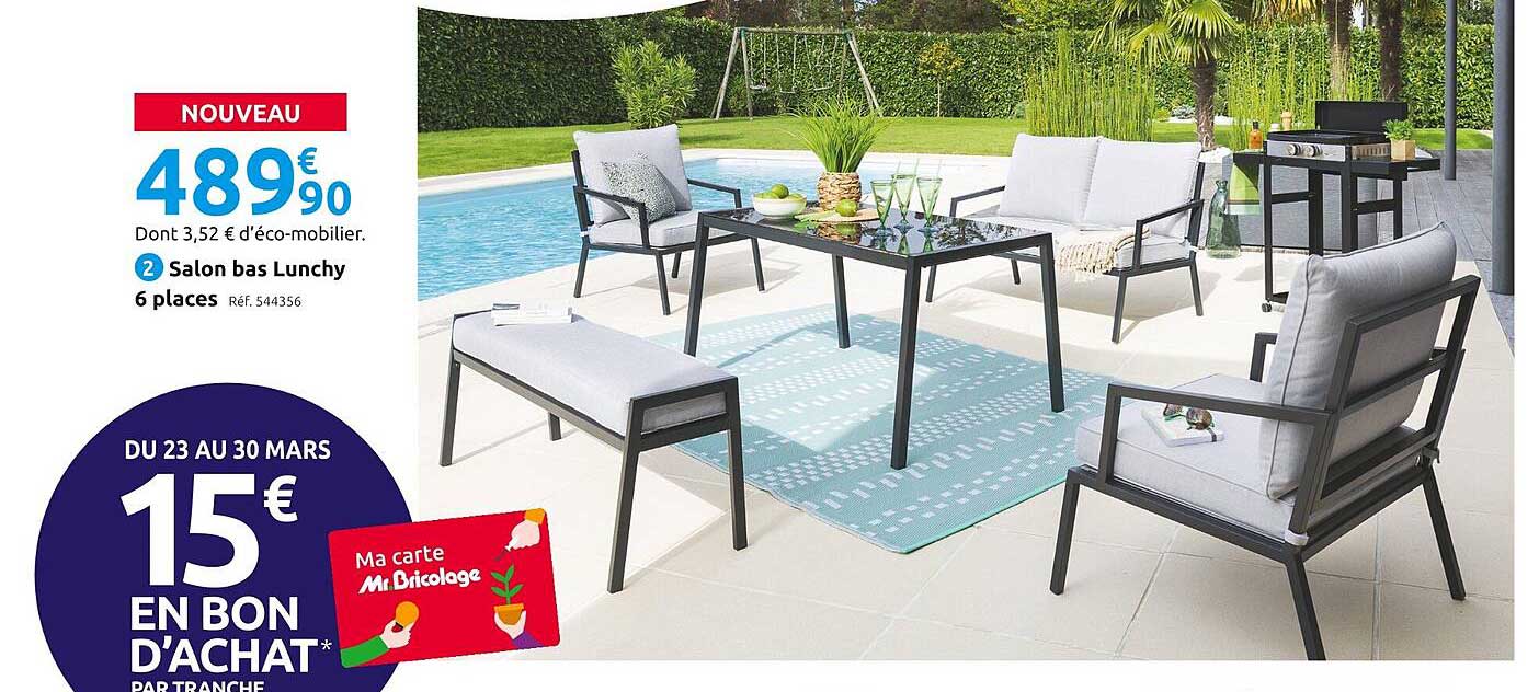 Salon Bas Lunchy 6 Places