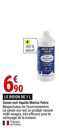 savon noir liquide marius fabre
