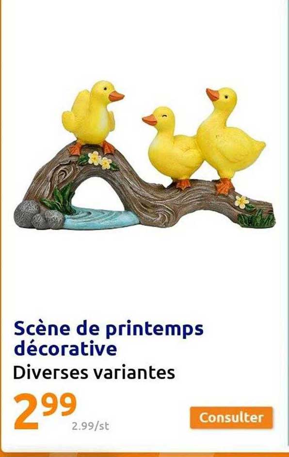 scène de printemps décorative