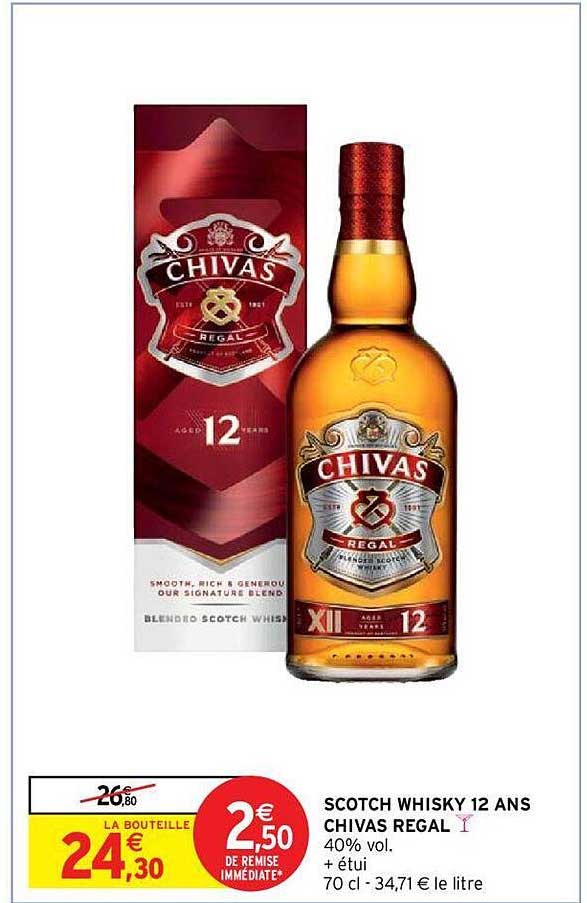 scotch whisky 12 ans chivas regal