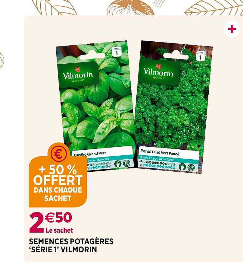 semences potagères "série 1' vilmorin