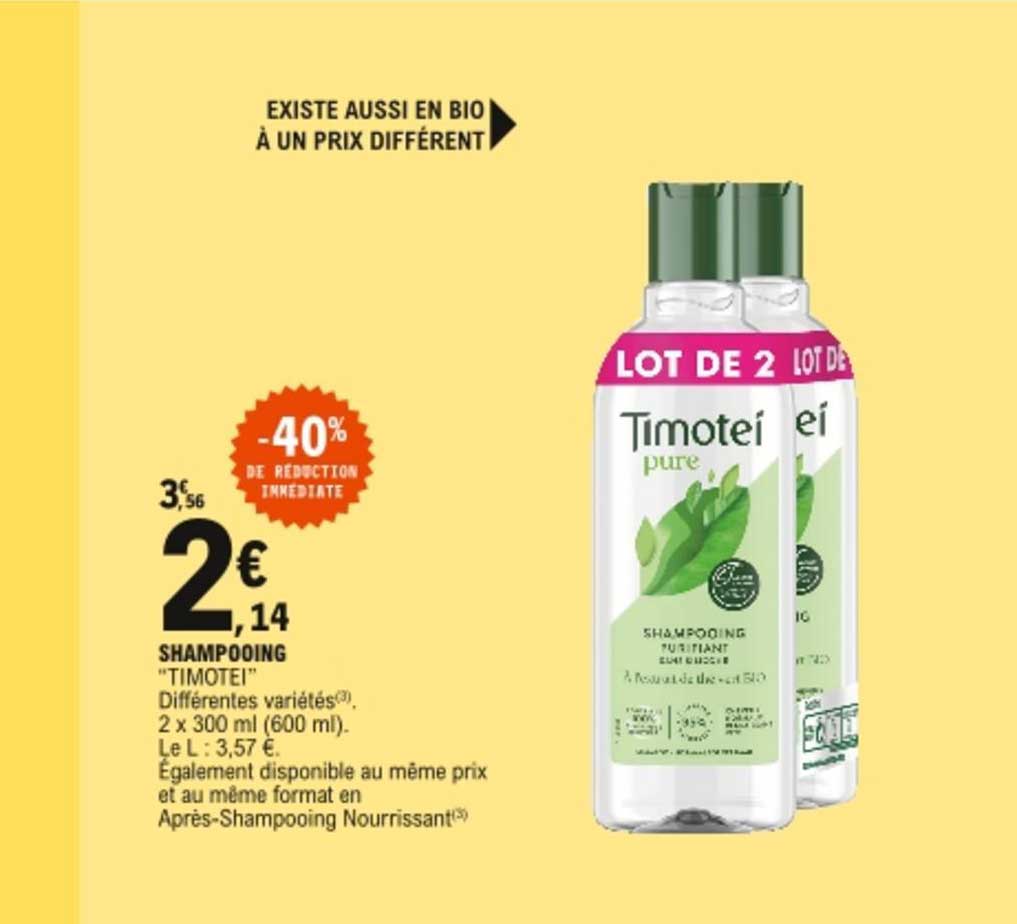 Shampooing "timotei"