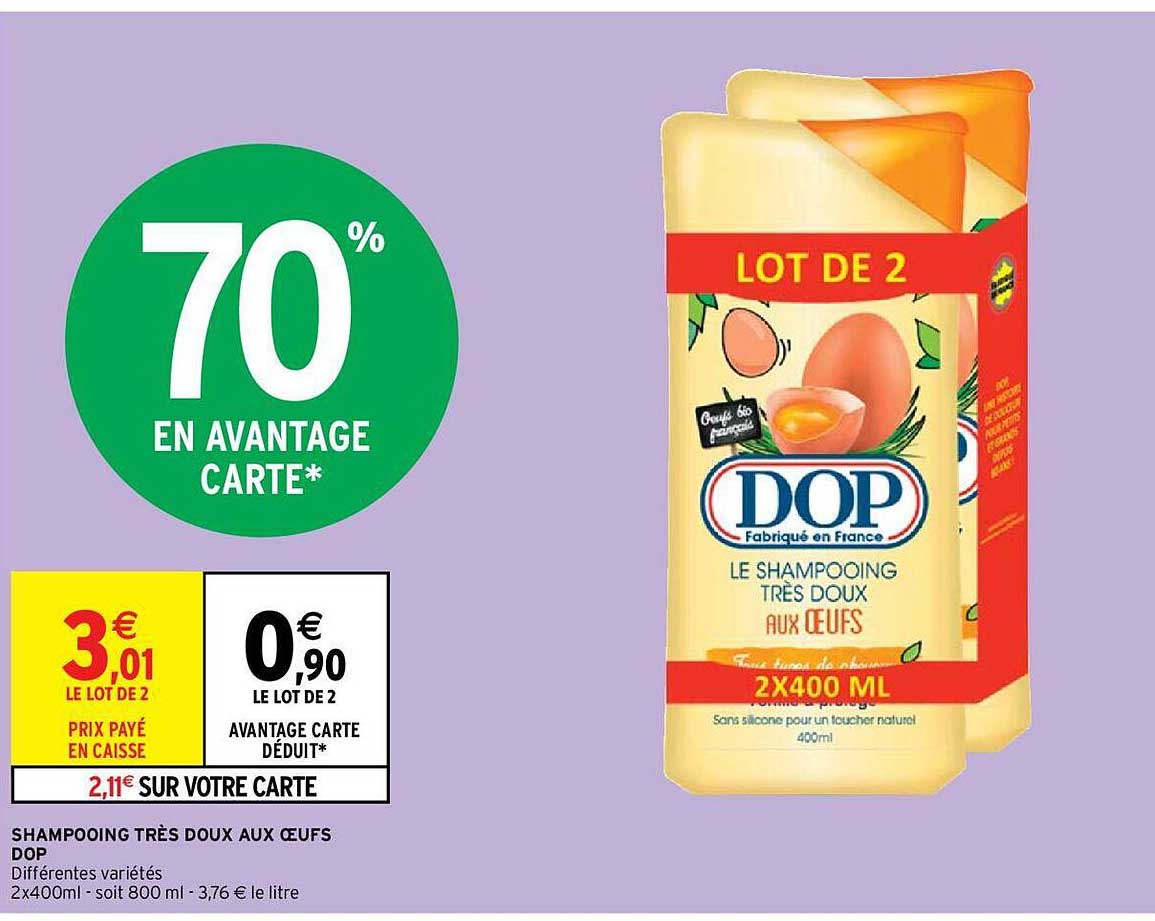 shampooing très doux aux œufs dop