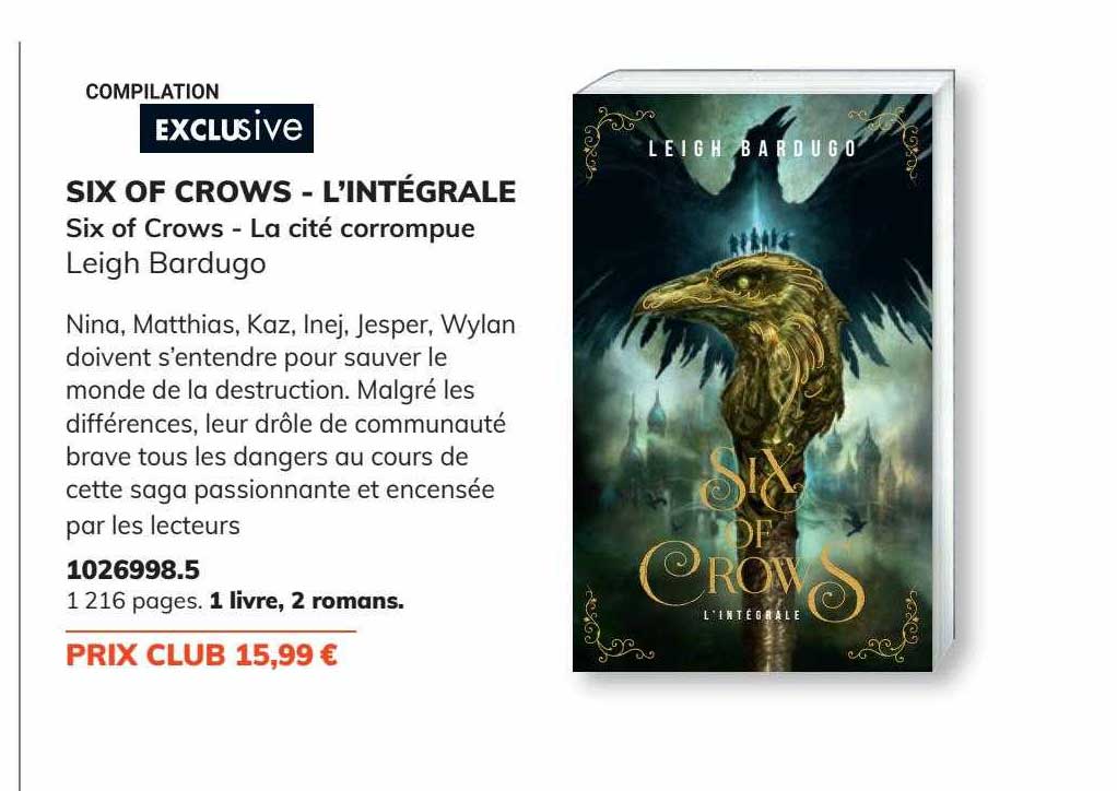 six of crows - l'intégrale - leigh bardugo