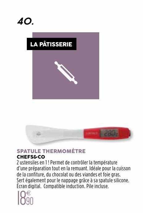 spatule thermomètre chefs&co