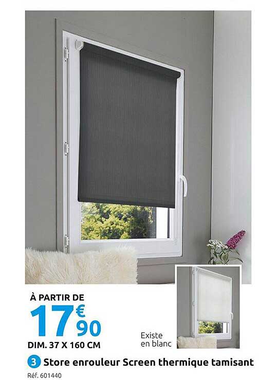 store enrouleur screen thermique tamisant