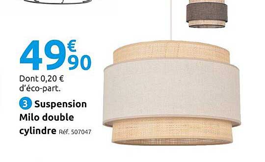 suspension milo double cylindre