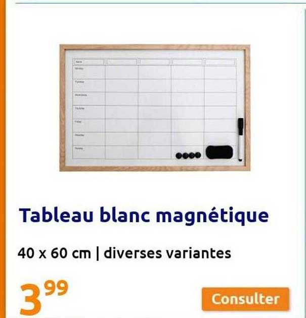 Tableau Blanc Magnétique