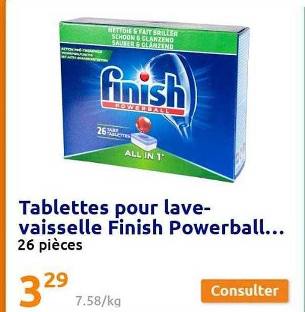 tablettes pour lave-vaisselle finish powerball…