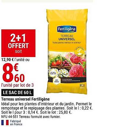 Terreau Universel Fertiligène