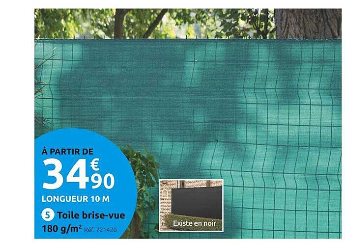 toile brise-vue 180 m-m²