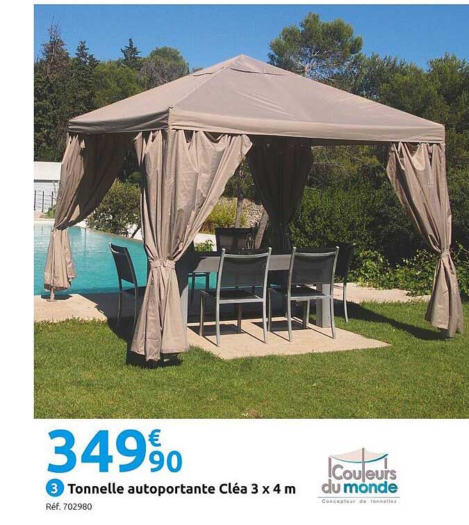 Tonnelle Autoportante Cléa 3 X 4 M