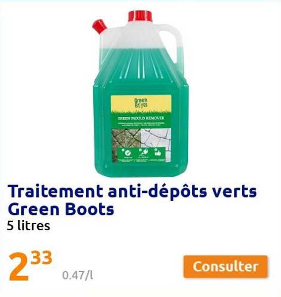 traitement anti-dépôt verts green boots
