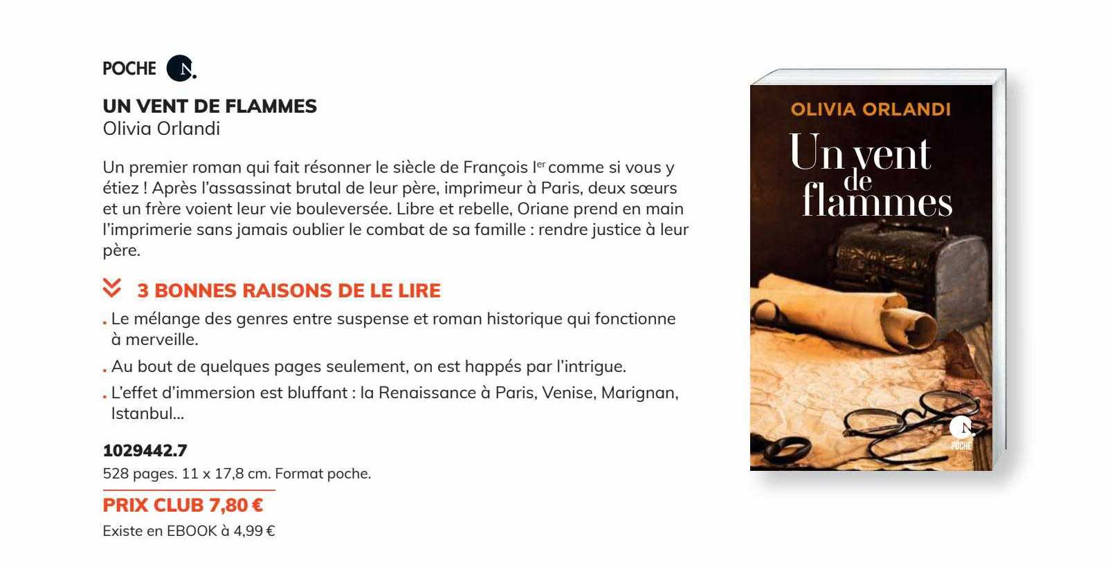 un vent de flammes - olivia orlandi