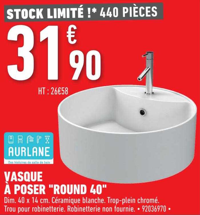 vasque à poser "round 40"