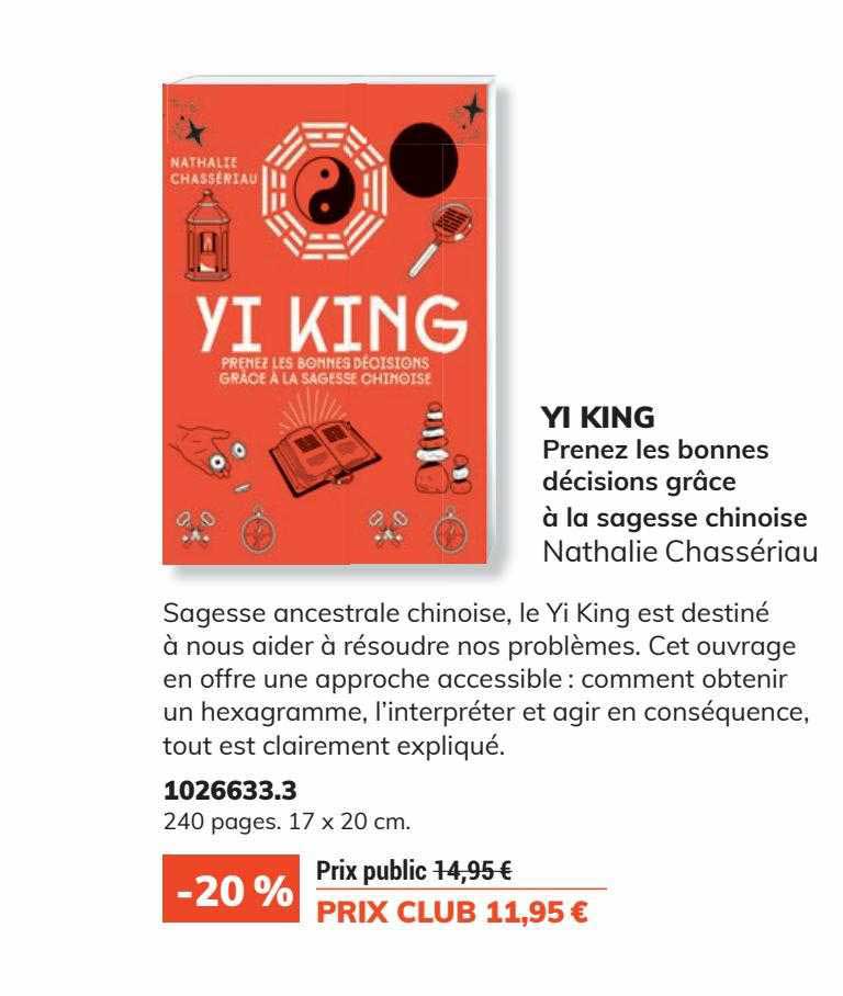 yi king prenez les bonnes décisions grâce à la sagesse chinoise nathalie chassériau