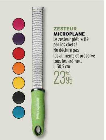 zesteur microplane