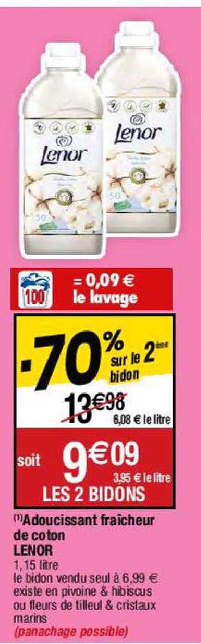 Adoucissant Fraîcheur De Coton Lenor