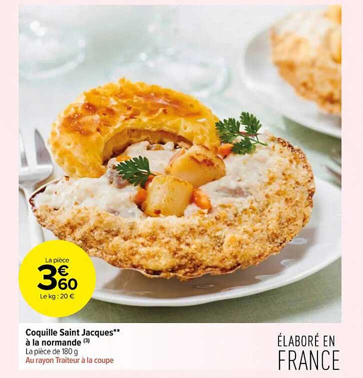 coquille saint jacques à la normande