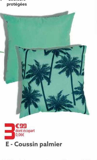 Coussin Palmier
