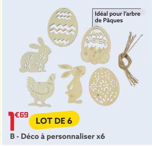 déco à personnaliser x 6