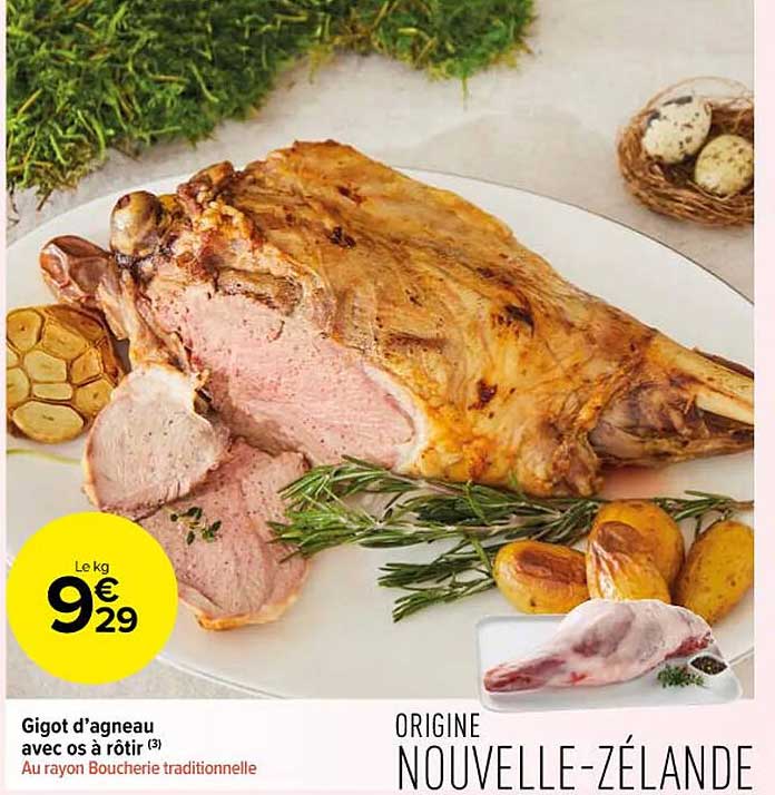 gigot d'agneau avec os à rôtir