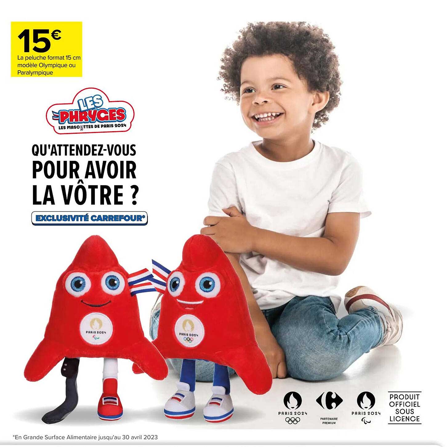 la peluche format 15 cm