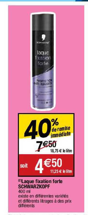Laque Fixation Forte Schwarzkopf