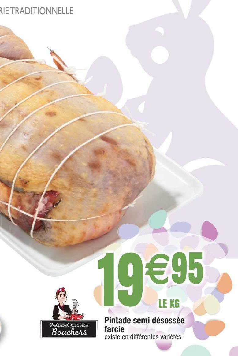 pintade semi désossée farcie