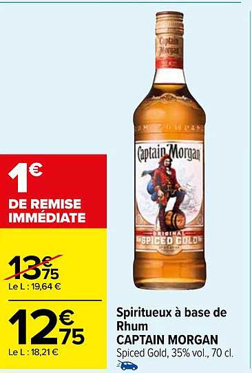 Spiritueux à Base De Rhum Captain Morgan