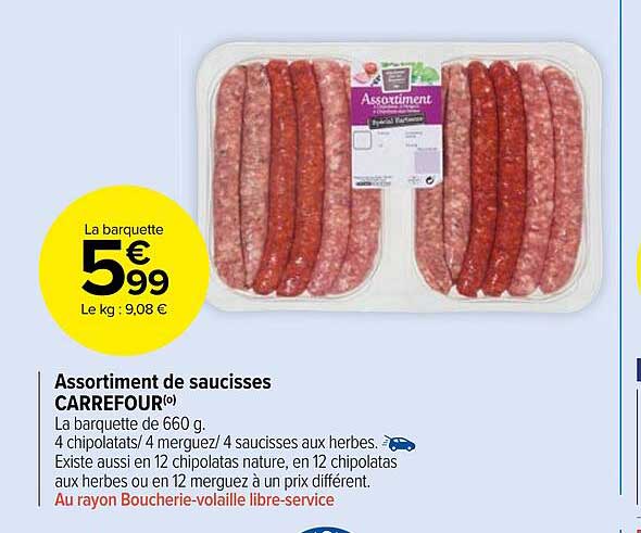 Assortiment De Saucisses Carrefour