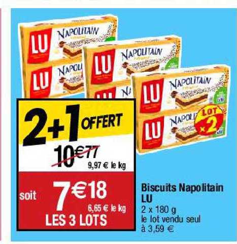 Biscuits Napolitain Lu