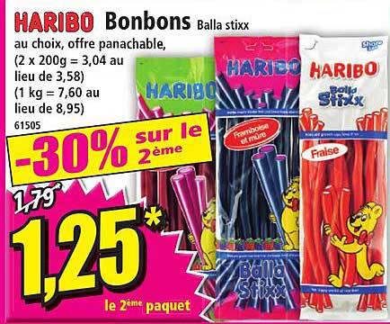 bonbons balla stixx haribo
