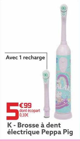 brosse à dent électrique peppa pig